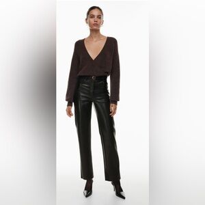 Aritzia Melina Leather Pants